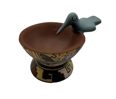 Copa Colibrí - Mixteca del Posclásico (1225 d.C.) en Cerámica policroma