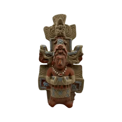 Female Priest Figurine - Maya del Clásico (200 - 900 d.C.) en Cerámica